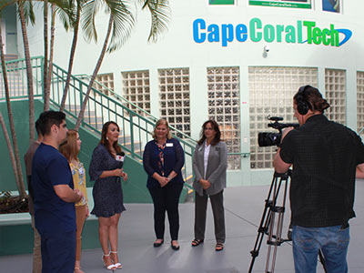 CCTC Students Interviewed by Telemundo news